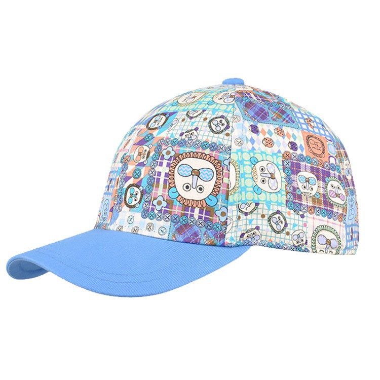 Gorras de béisbol para niños con patrón de dibujos animados con impresión personalizada