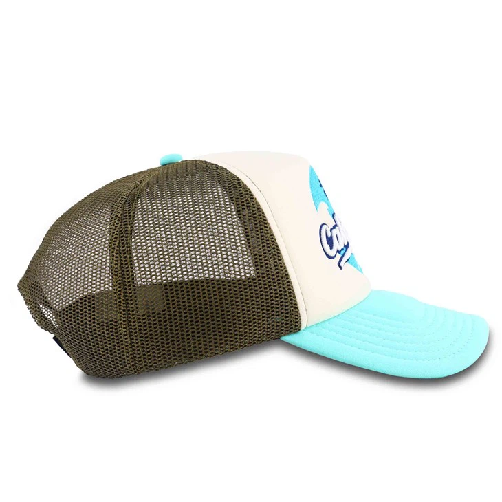 Beach Coconut Tree Embroidery Trucker Cap