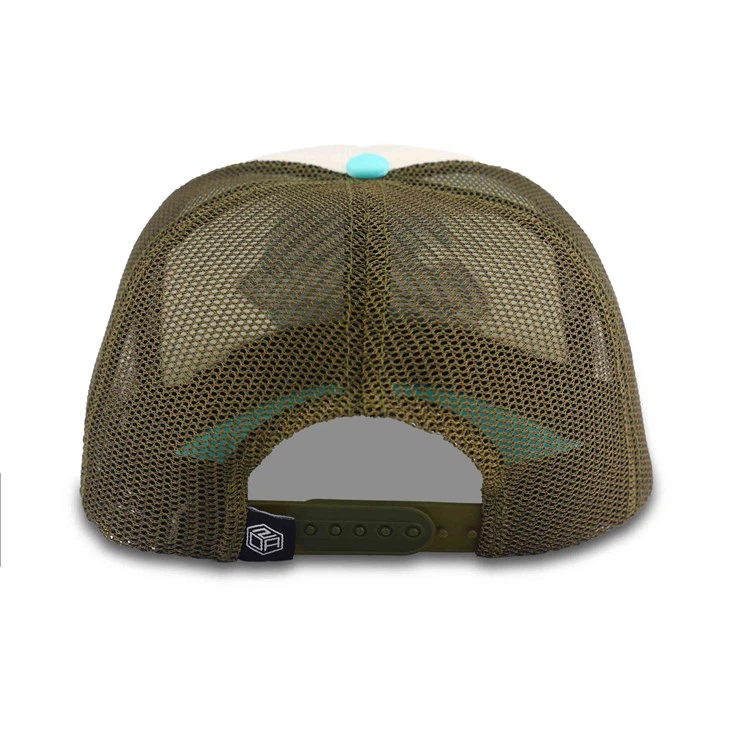 Beach Coconut Tree Embroidery Trucker Cap