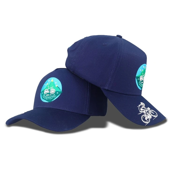 Patrón de bicicleta Bordado de béisbol azul de béisbol