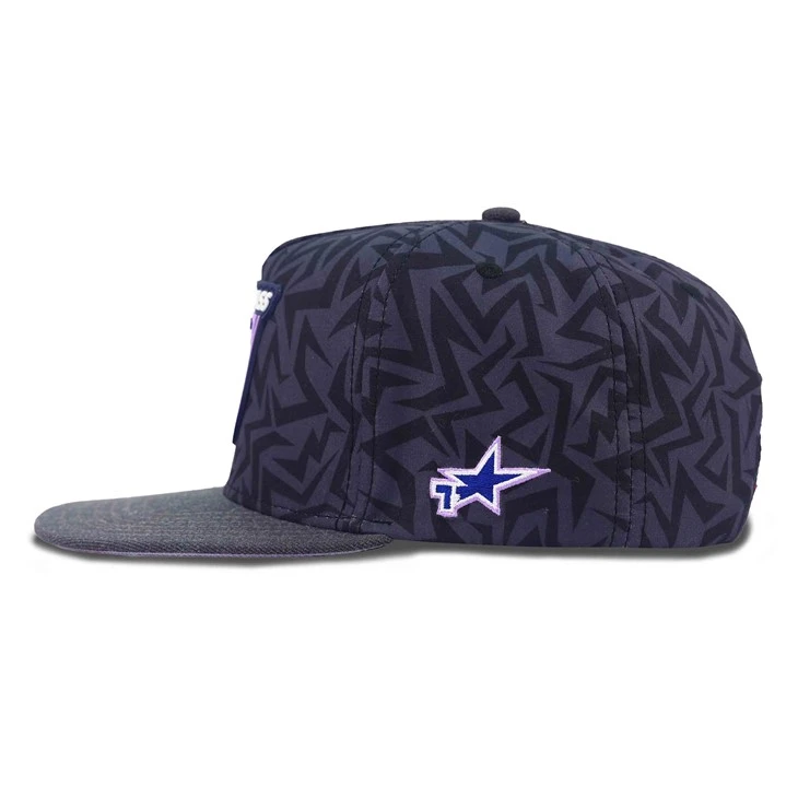 Dark Gray Rocket Rubber Snapback Cap