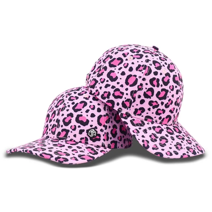 Hombo de papá de estampado de leopardo rosa
