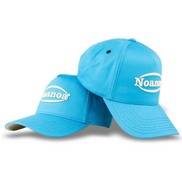 Gorras deportivas bordadas en 3D de algodón azul personalizadas de TCAP